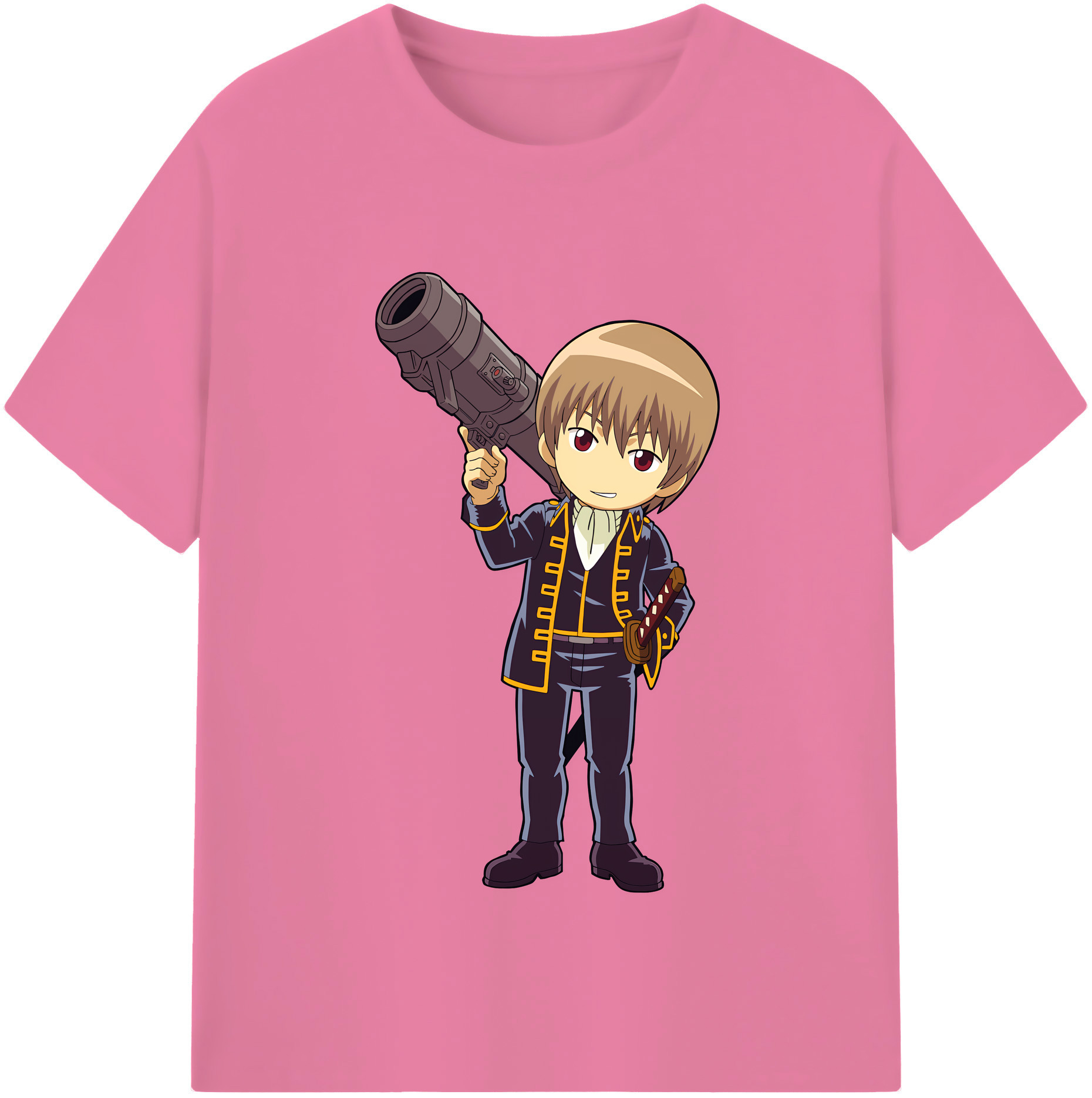 （画像用） ぎんたま 坂田銀時（さかたぎんとき） 神楽 志村新八（しむら しんぱち） GINTAMA Sakata Gintoki Kagura Shimura Shinpachi 綿100％半袖Tシャツ（フロントプリント）